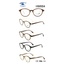 Handmade Custom Vintge Round Rim Acetate Eyeglasses (HM884)